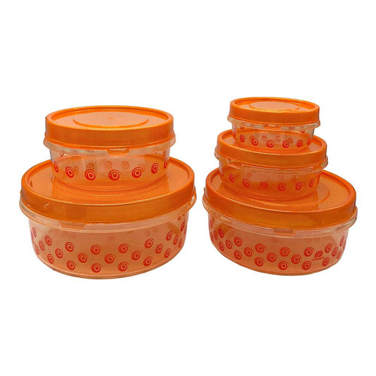 Set de Envases Plásticos Dynasty Redondo 5 Piezas - Surtido