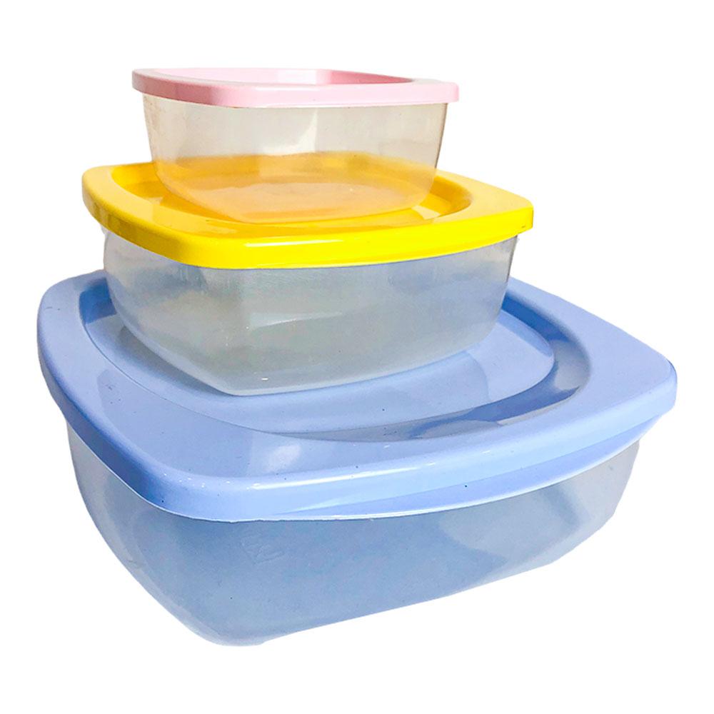 Envase Plástico Home Set de 3 Piezas