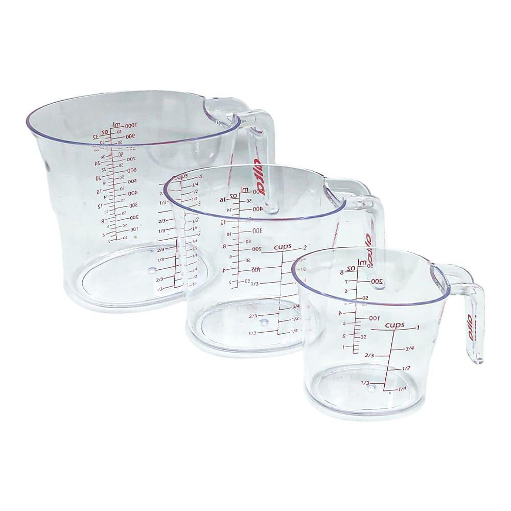 Set de Tazas Para Medir Diamond Home de Acrílico 3 Piezas