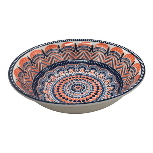 Plato Hondo Estampado Homestar de Cerámica