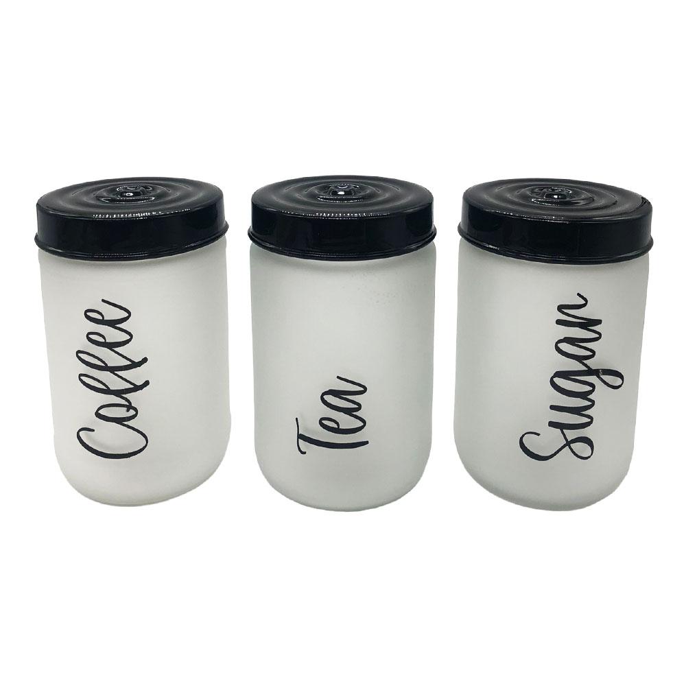 Set de Canister Herevin de Vidrio 3 Piezas