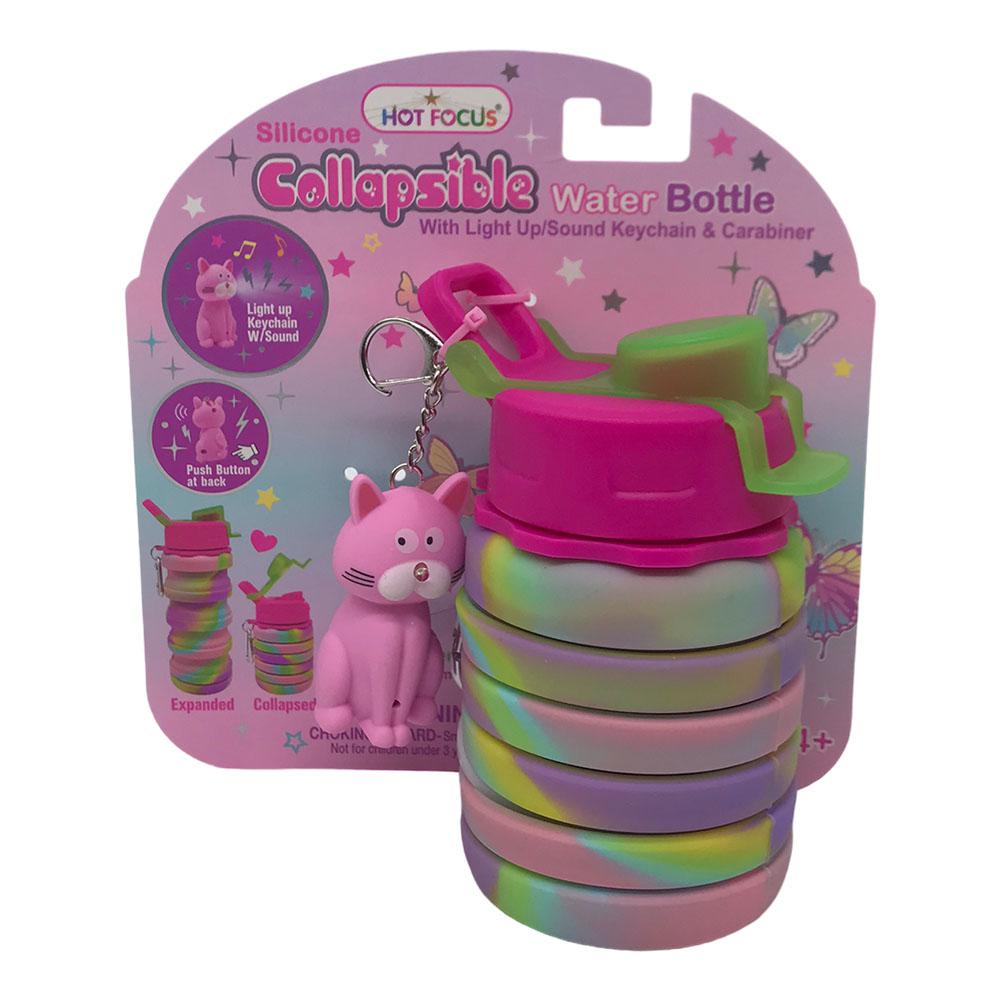 Botella Con Llavero Hot Focus Infantil de Silicona