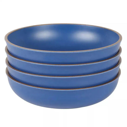 Set de Bowls Rockabye – 4 Piezas / Melamina Azul / 15 cm
