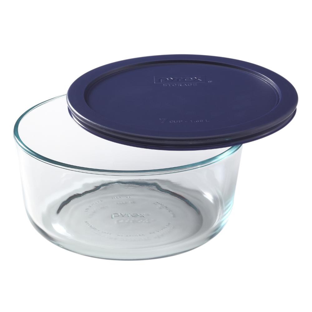 Envase de Vidrio Pyrex Redondo Con Tapa