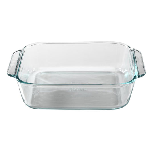 Refractario Cuadrado Pyrex de Vidrio 8"