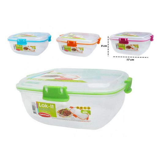 Envase Polinplast Lok-IT Cuadrado Plástico -Surtido