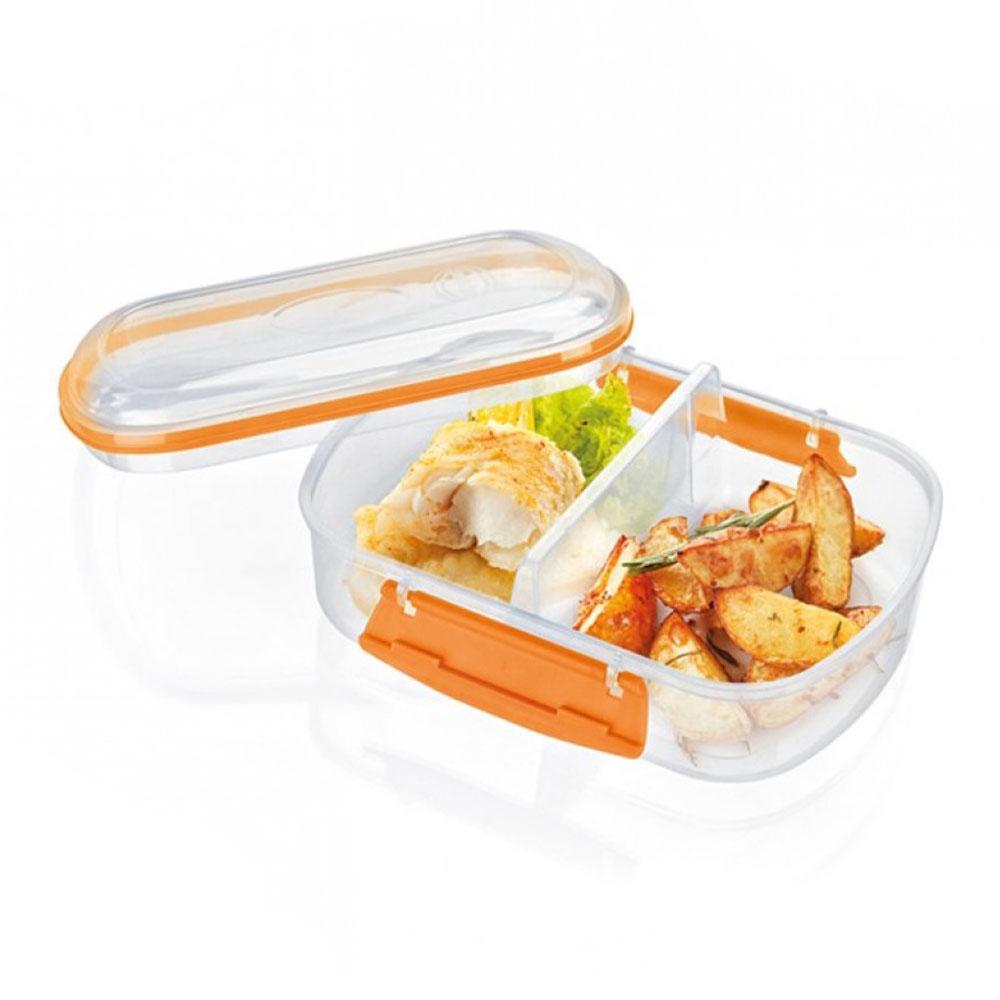 Envase Polinplast Lok-It Ovalado Plastico C/División -Surtido.