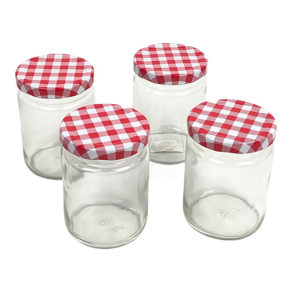 Canister Home Elegance de Vidrio 3.5" X 2.5" 4 Piezas