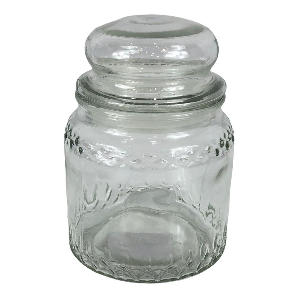 Canister de Vidrio Home Elegance Con Tapa 5.5" x 4"