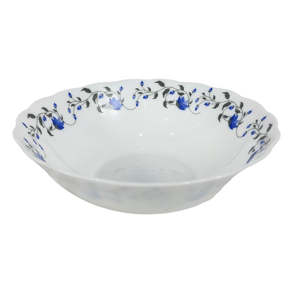 Plato Hondo de Vidrio Estampado Home Elegance