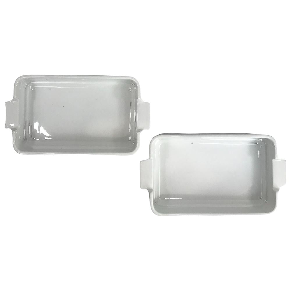 Refractario de Porcelana Tabletops Gallery 8.75" x 5.5" 2 Piezas