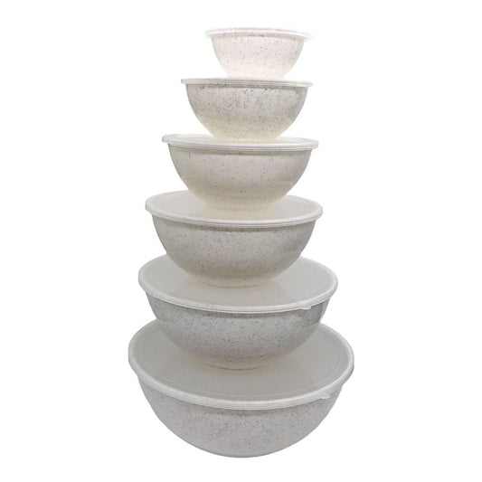 Set de Bowls Con Tapa Cook With Color Plástico de 12 Piezas