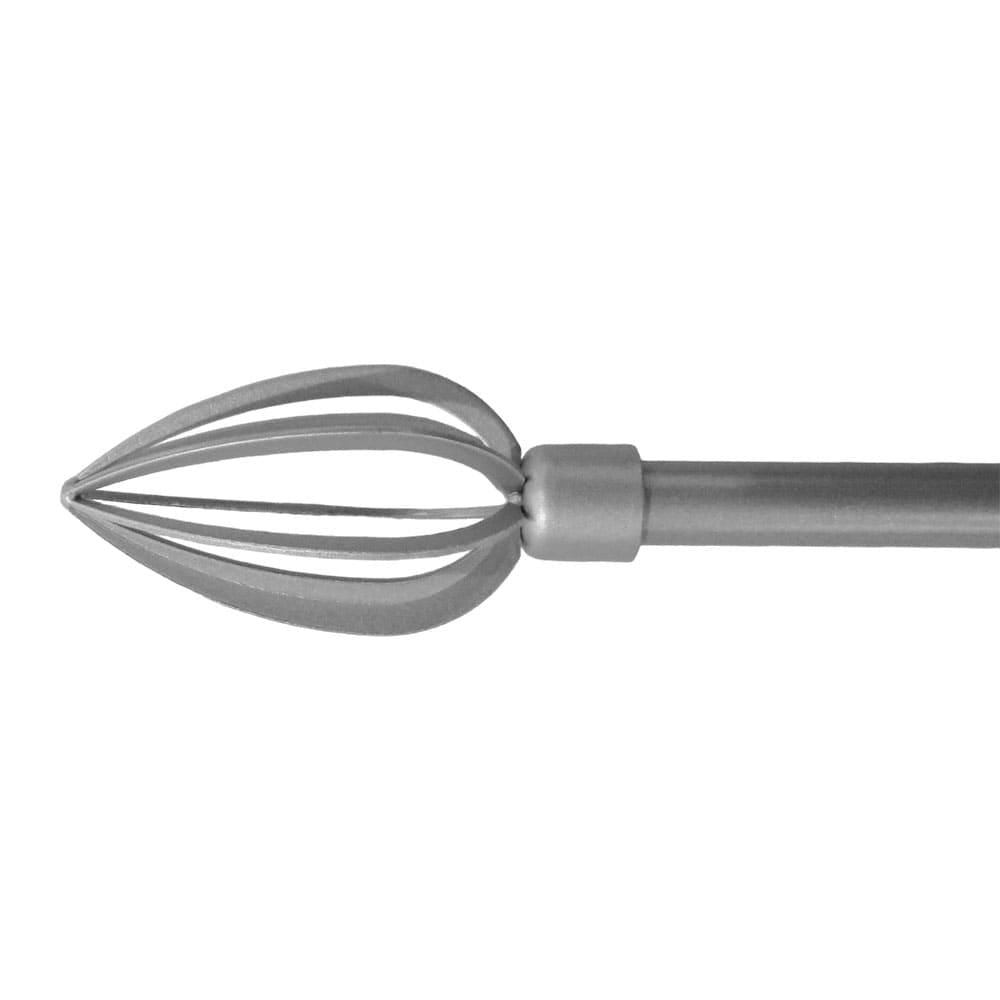 Cornisa Home Accents de Metal - Plateado - 66" - 120"