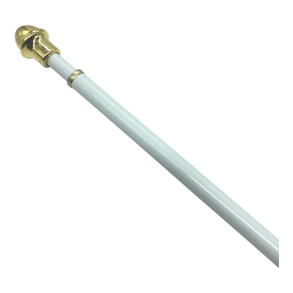 Cornisa Home Elegance de Metal - Blanco - 84" - 120"