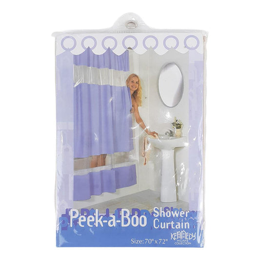 Cortina de Baño Kennedy Home Plástico con Gancho 70" x 72"