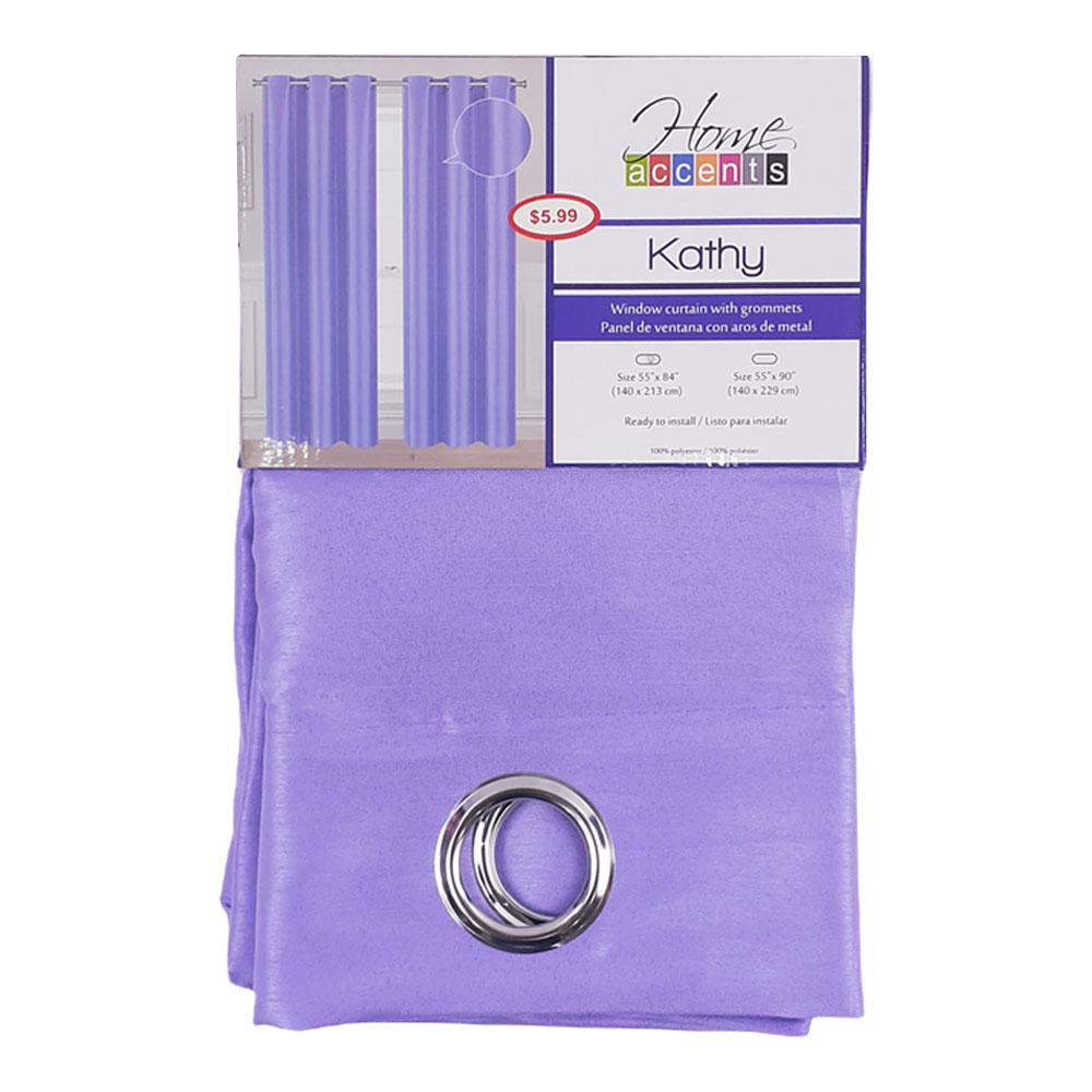 Cortina Home Accents Kathy Con Aros 55" x 84" - Lila