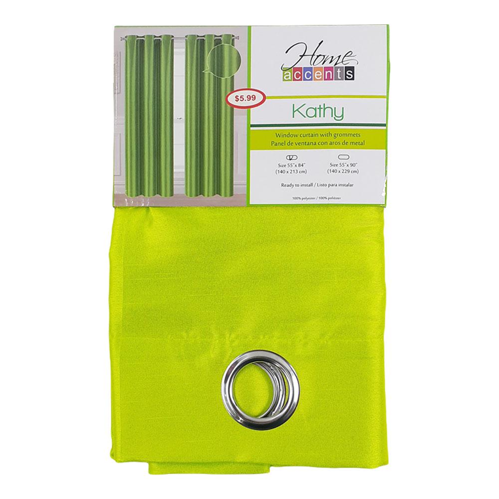 Cortina Home Accents Kathy Con Aros 55" x 84" - Lima Claro