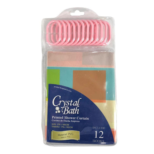 Cortina Plástica de Baño 178 cm x 180 cm - Surtido