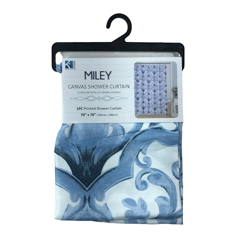 Cortina Para Baño Kashi Home Miley 70" x 70"