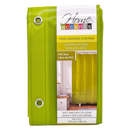 Cortina Para Baño Home Accents 70" x 72" - Verde Claro