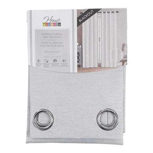 Cortina Home Accents Florence Blackout Con Aros 54" x 90" - Marfil