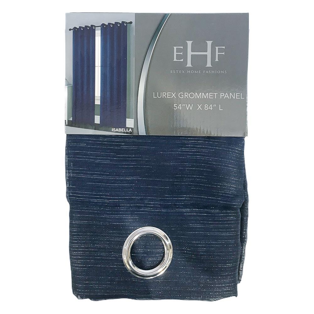 Cortina Estex Isabella Metallic 54" x 84" - Azul