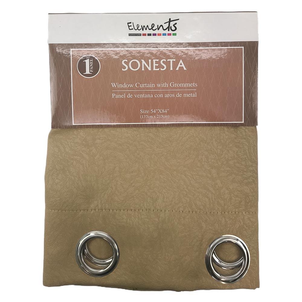 Cortina Elements Furniture Sonesta Con Aros 54" x 84" - Chocolate Claro