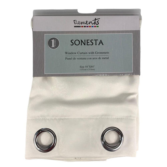 Cortina Elements Furniture Sonesta Con Aros 54" x 84" - Blanco