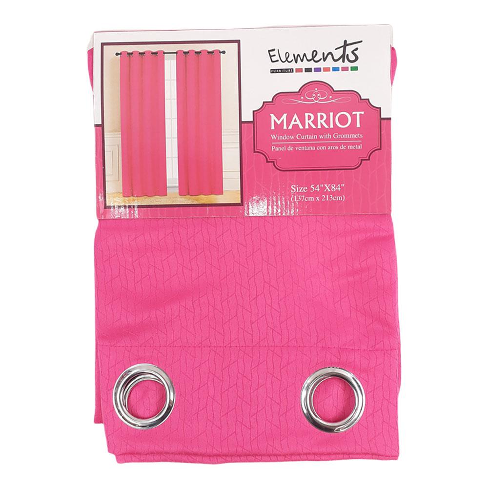 Cortina Elements Furniture Marriot con Aros 54" 84" - Fucsia