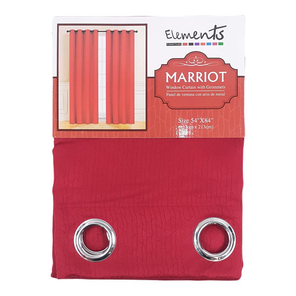 Cortina Elements Furniture Marriot con Aros 54" 84" - Naranja