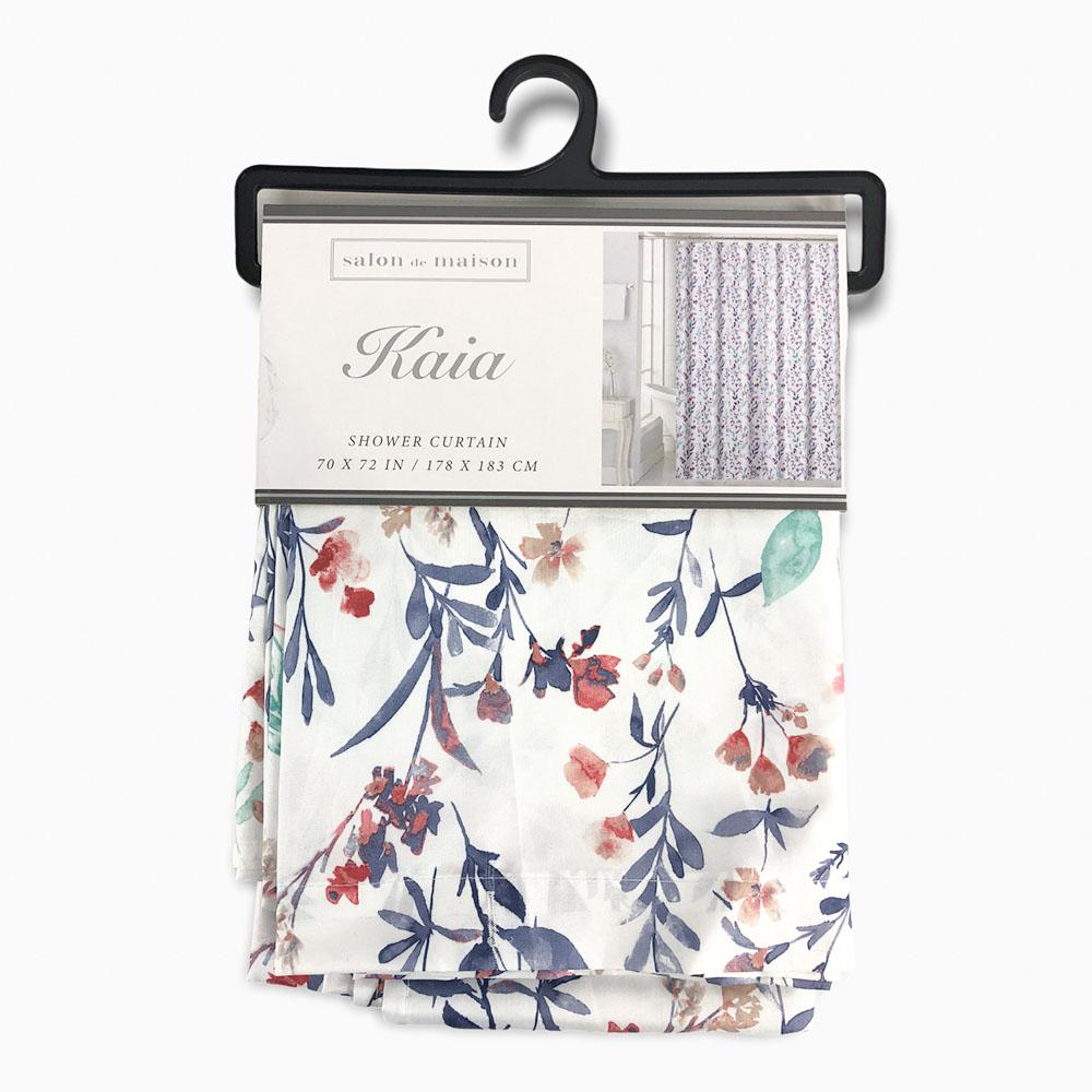 Cortina de Baño Regal Home Kaia de Tela 70" x 72" - Multicolor