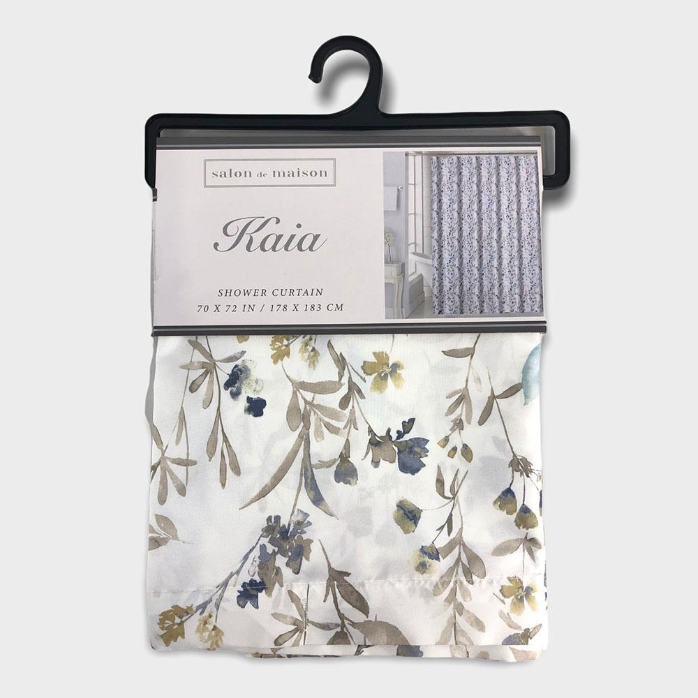 Cortina de Baño Regal Home Kaia de Tela 70" x 72" - Beige Oscuro