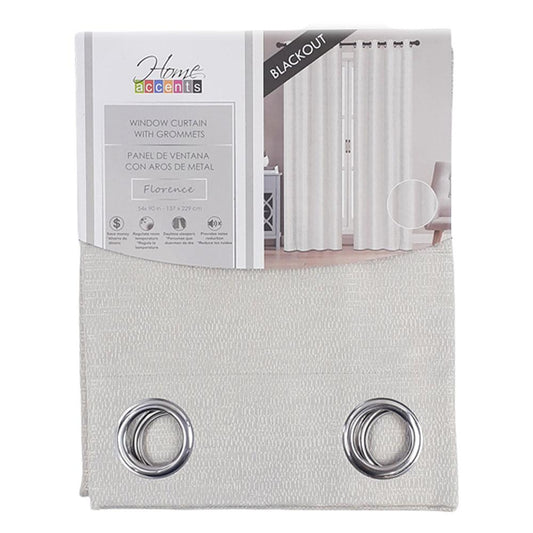 Cortina Home Accents Florence Blackout Con Aros 54" x 90" - Beige
