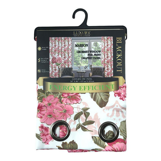 Cortina Luxury Marion Blackout Con Aros 54" x 84" - Rojo