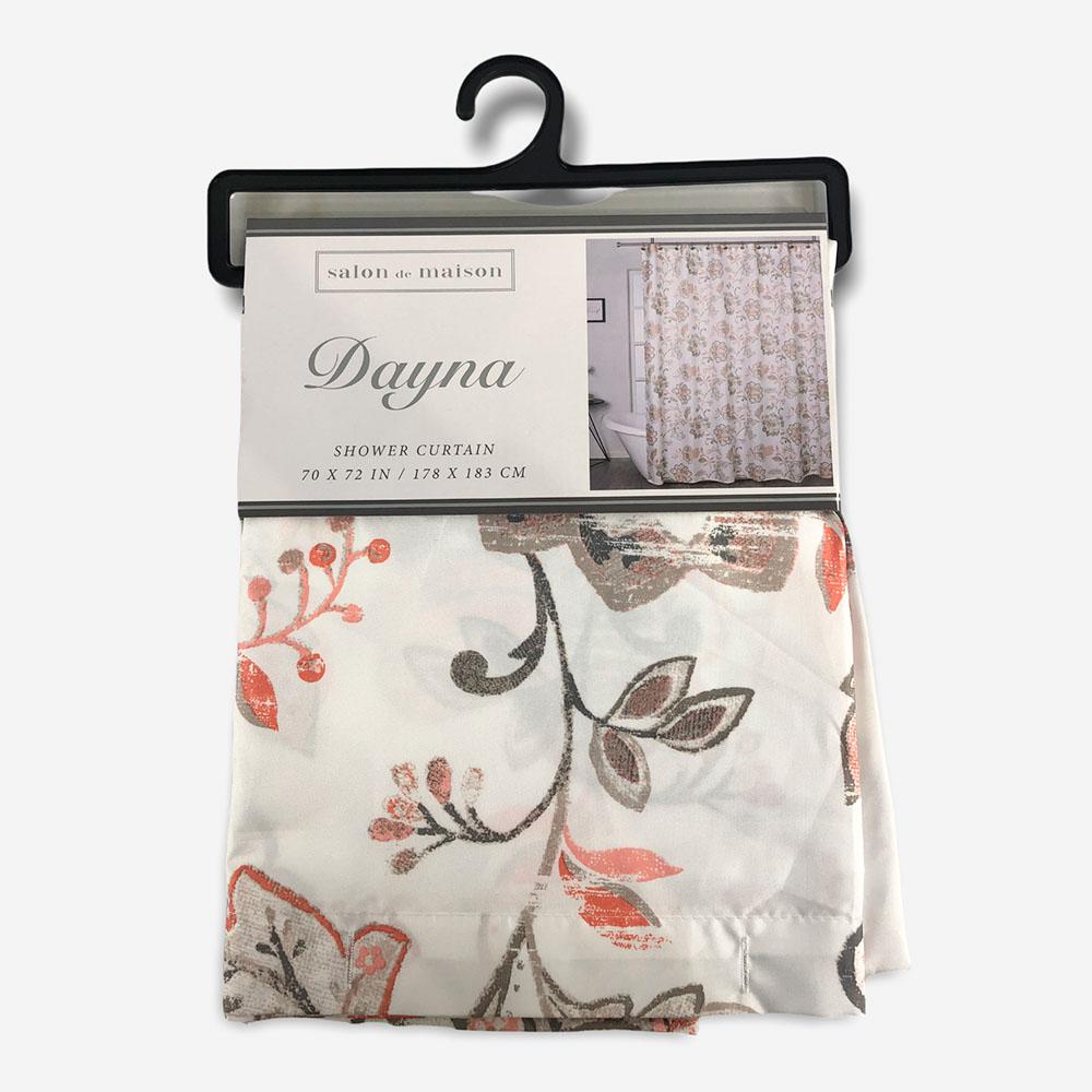 Cortina de Baño Regal Home Dayna de 70" x 72" - Naranja Claro