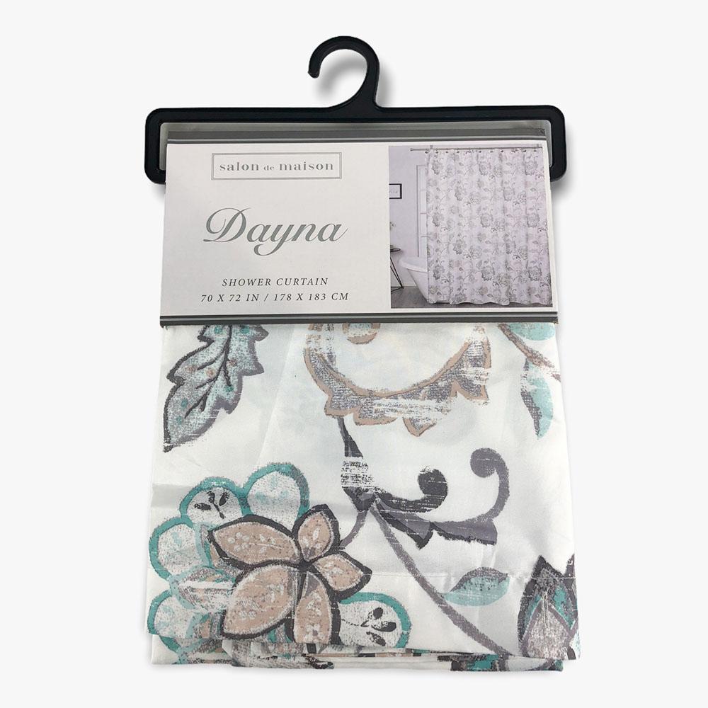 Cortina de Baño Regal Home Dayna de 70" x 72" - Aguamarina Claro