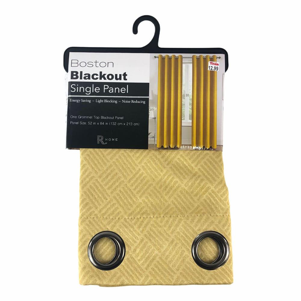 Cortina Regal Home Boston Blackout de 54" x 84" - Dorado