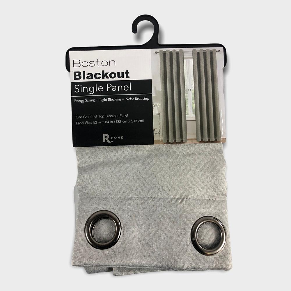 Cortina Regal Home Boston Blackout de 54" x 84" - Gris