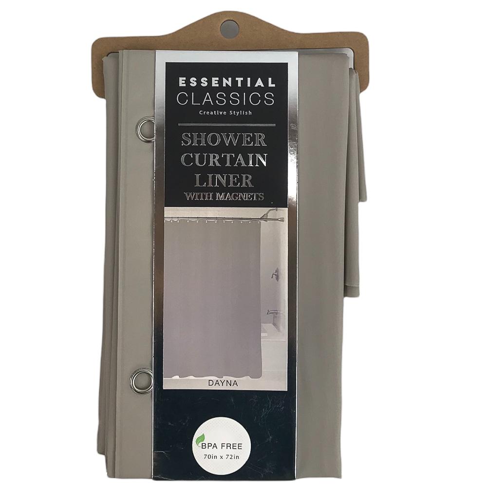 Cortina Para Baño 3D Estex Essential Classic Peva de 70" x 72" - Beige Oscuro