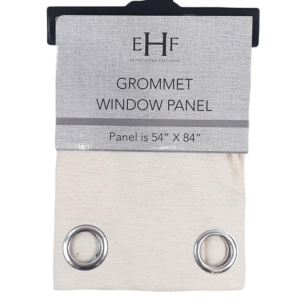 Cortina Estex Con Aros de Metal 54" x 84" - Amarillo Claro