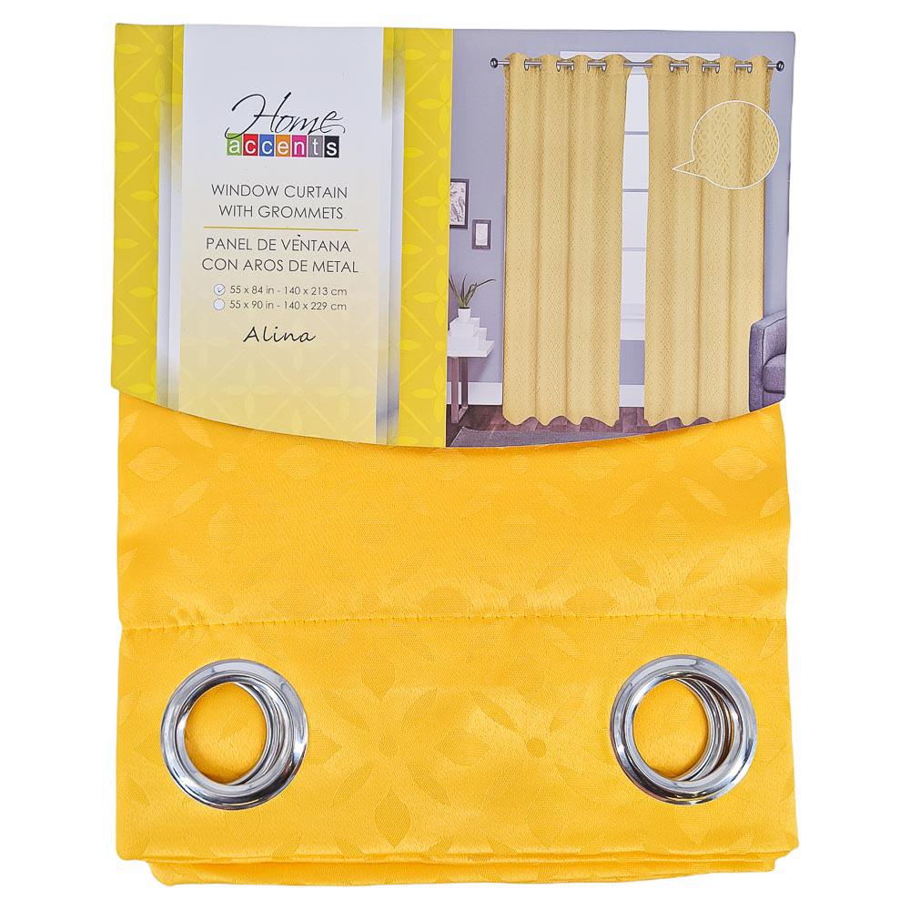 Cortina Home Accents Alina Con Aros 55" x 84" - Dorado