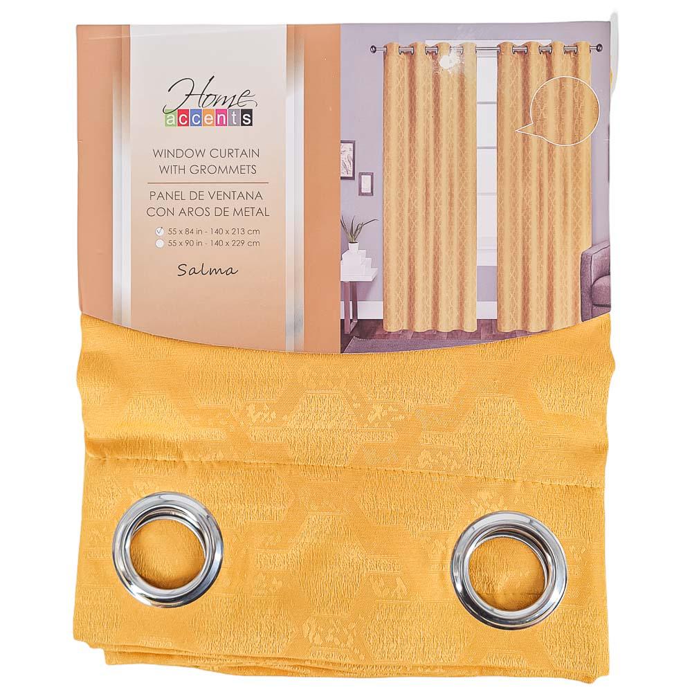 Cortina Home Accents Salma Con Aros 54'' x 84'' - Dorado