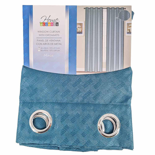 Cortina Home Accents Maia de 54'' x 84'' - Azul Marino