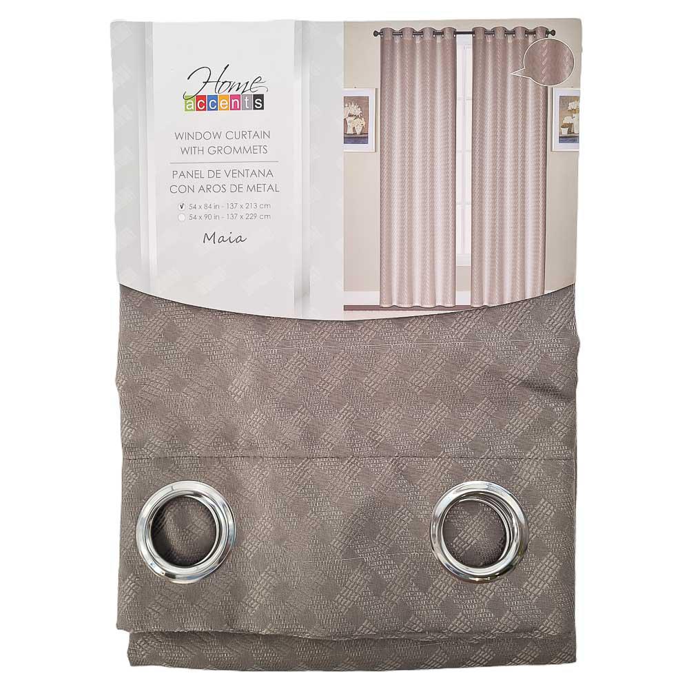 Cortina Home Accents Maia de 54'' x 84'' - Gris Oscuro