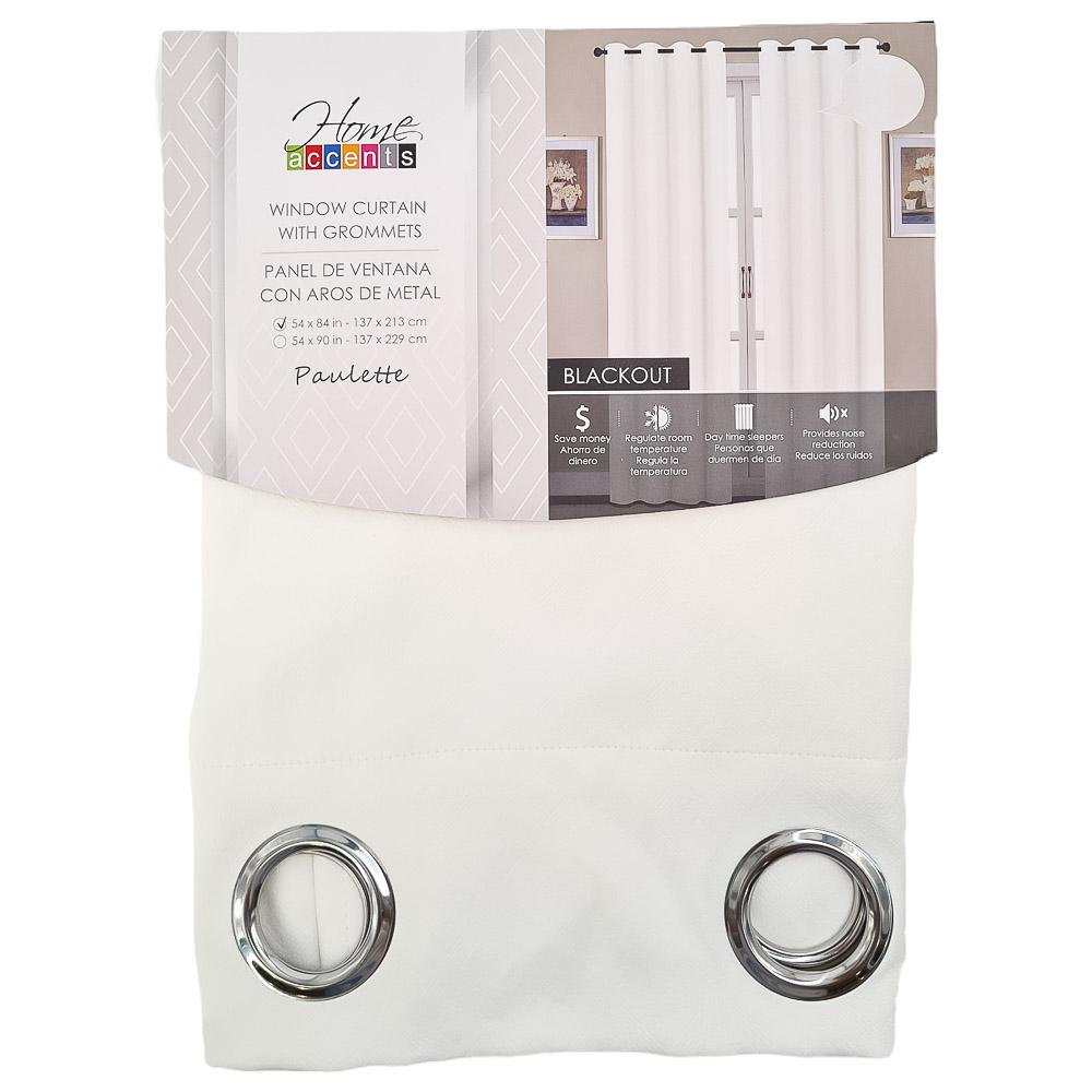 Cortina Home Accents Paulette Con Aros de 54" x 84" - Blanco
