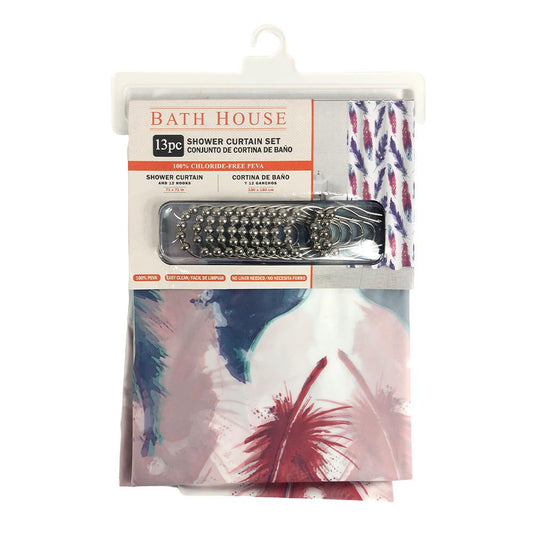 Cortina Para Baño Four Seasons Con Gancho 71" x 71" - Surtido