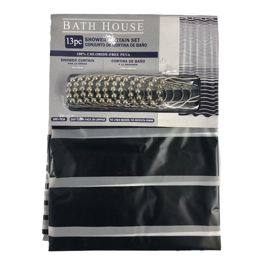 Cortina Para Baño Four Seasons Con Gancho 71" x 71" - Surtido