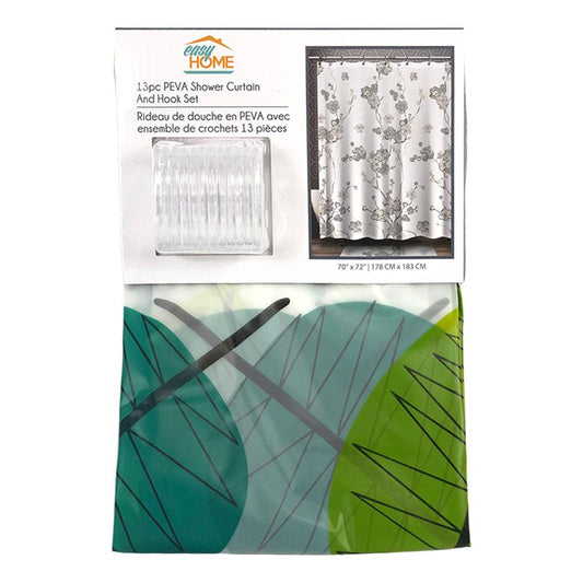 Cortina Para Baño Home Elegance 70" x 72" 13 piezas - Surtido