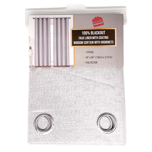 Cortina Blackout Con Aros Home Elegance 54'' x 84'' - Beige