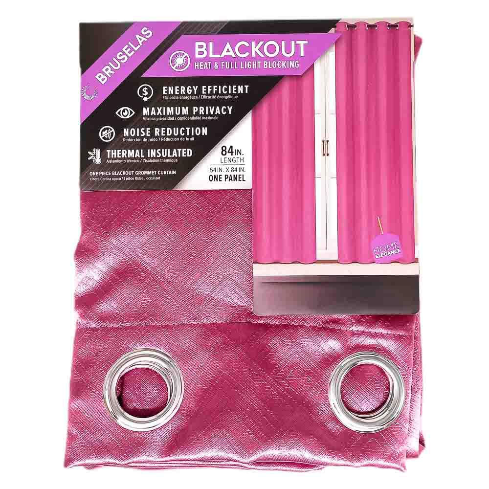 Cortina Ivory Home Elegance Blackout Con Aros 54'' x 84'' - Sandía